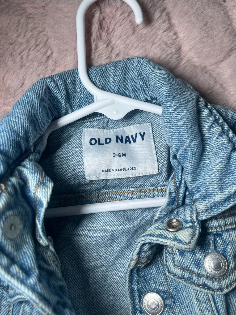 Old Navy Light Wash Denim Jean Jacket for Kids